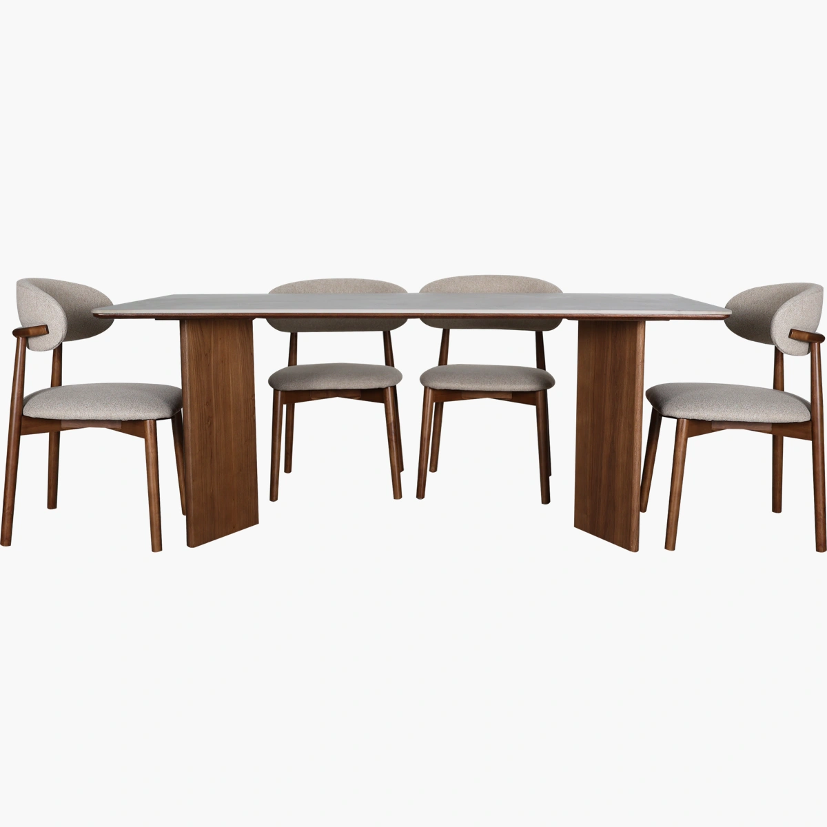 Comedor Trento Nogal_17 Comedor Trento Garda Nogal/Gris - vista adicional 2