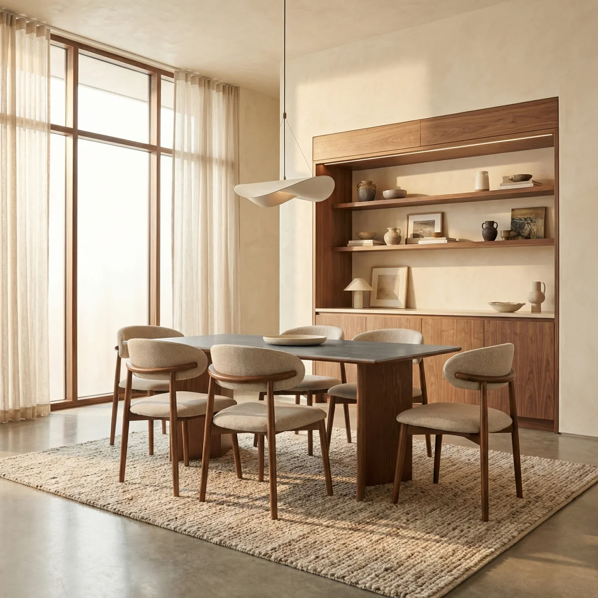 Comedor Trento Nogal_9 Comedor Trento Garda Nogal/Gris - vista adicional 1