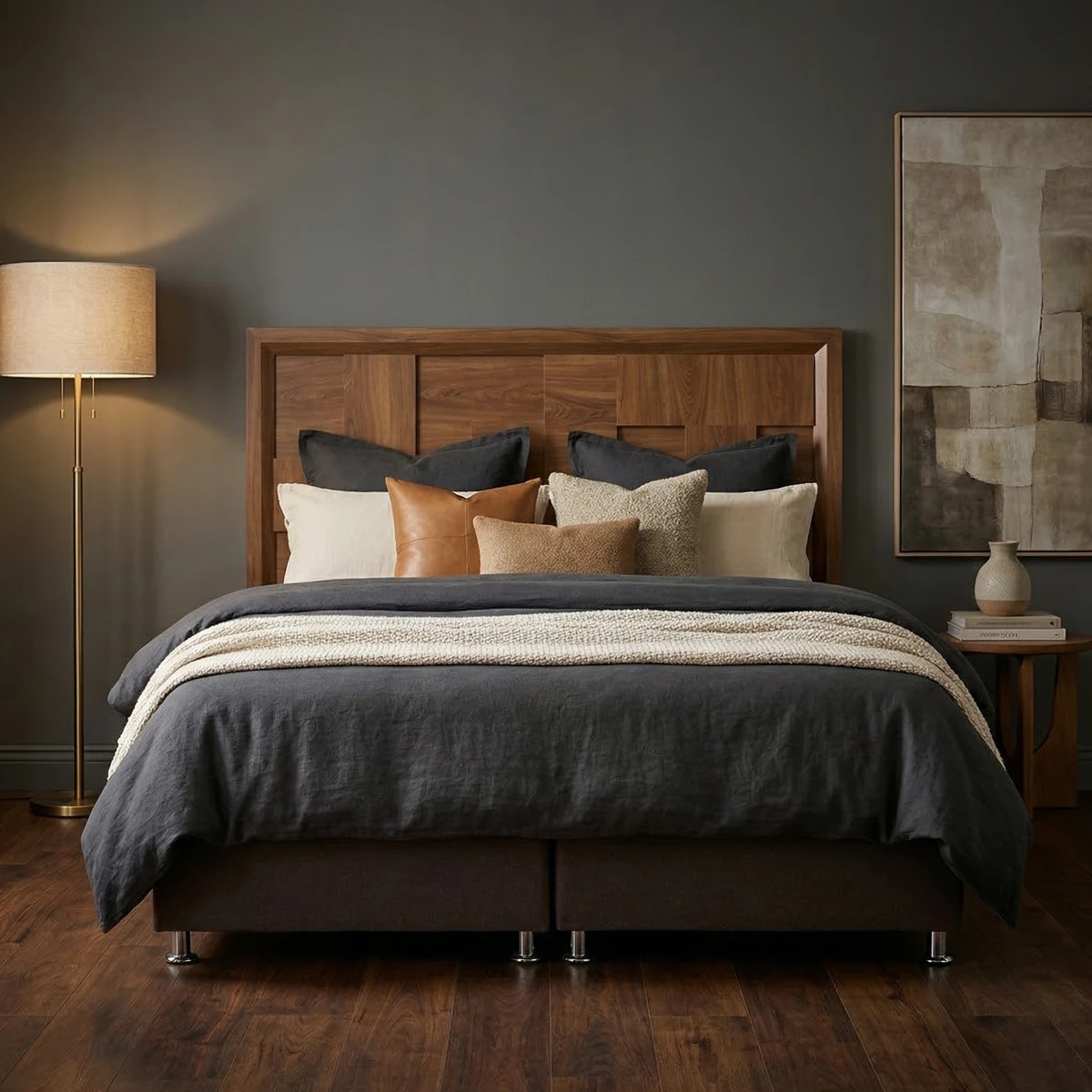 10262-Cabecera-King-Size-Palermo-Nogal-ambientada-03 Cabecera King Size Palermo Nogal - foto ambientada