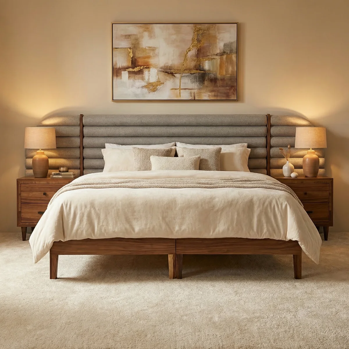 65715-Cabecera-King-Size-y-2-burós-Enzo-II-ambientada-03 Cabecera King Size y 2 burós Enzo II - foto ambientada