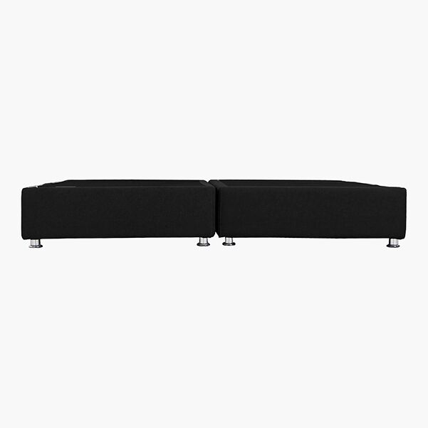 Base King Size Napoles Tapizada en Negro Base King Size Verona Tapizada en Negro - vista adicional 1
