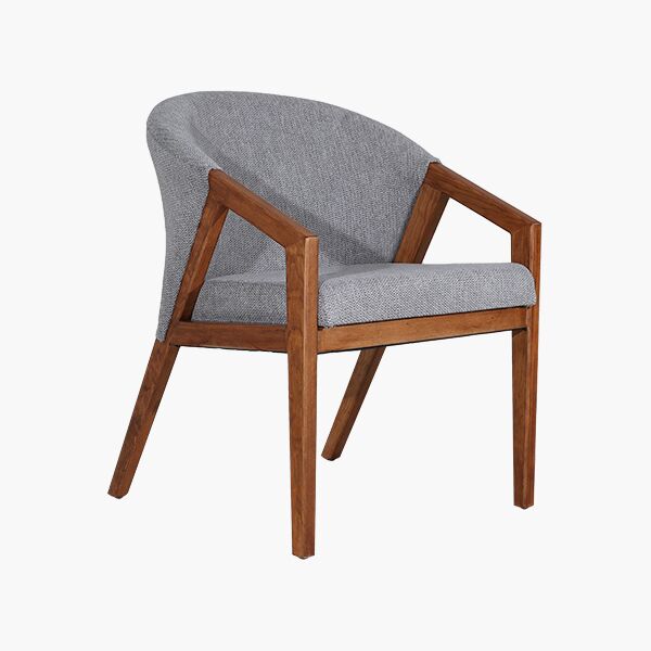 Meroni Silla 45 Silla Meroni - Pino Nacional, Tapiz Milan color Gris