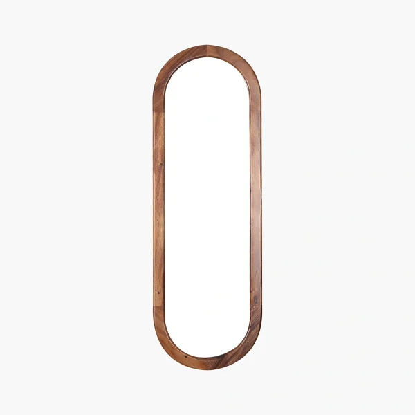 Espejo Ovalo 120cm - Parota Sólida, Espejo