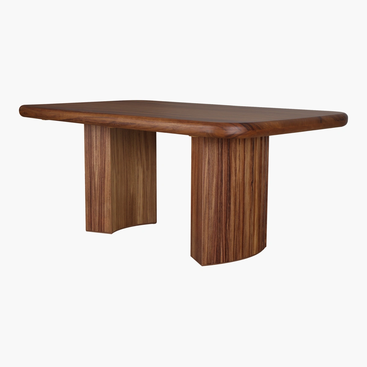 Aruba Mesa Rectangular Parota_1 Mesa Aruba Parota P/6 - Parota sólida, chapa natural de parota