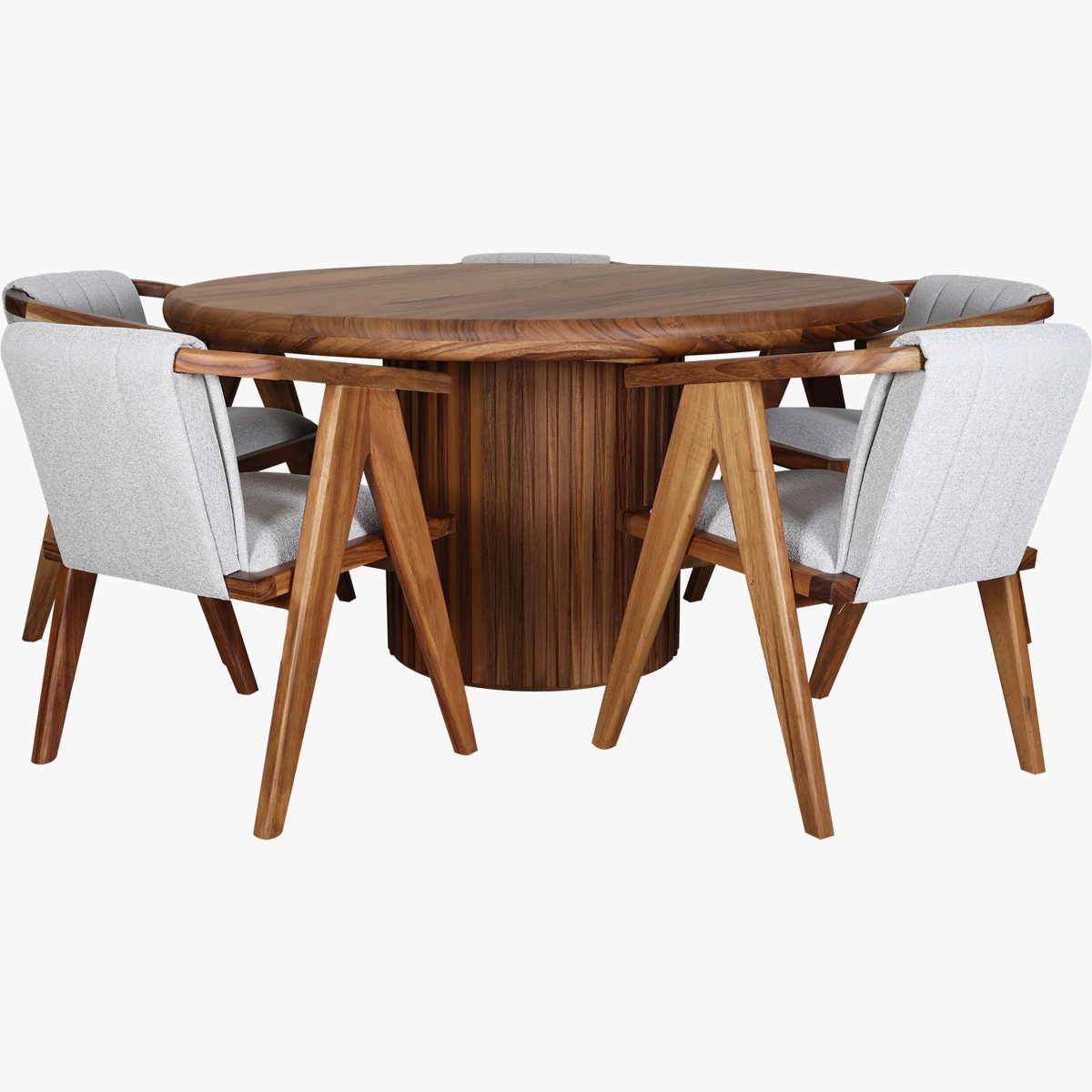 Mesa de comedor Bacalar para 5 personas en parota_28 Comedor Bacalar Loren Parota 150cm - vista adicional 2