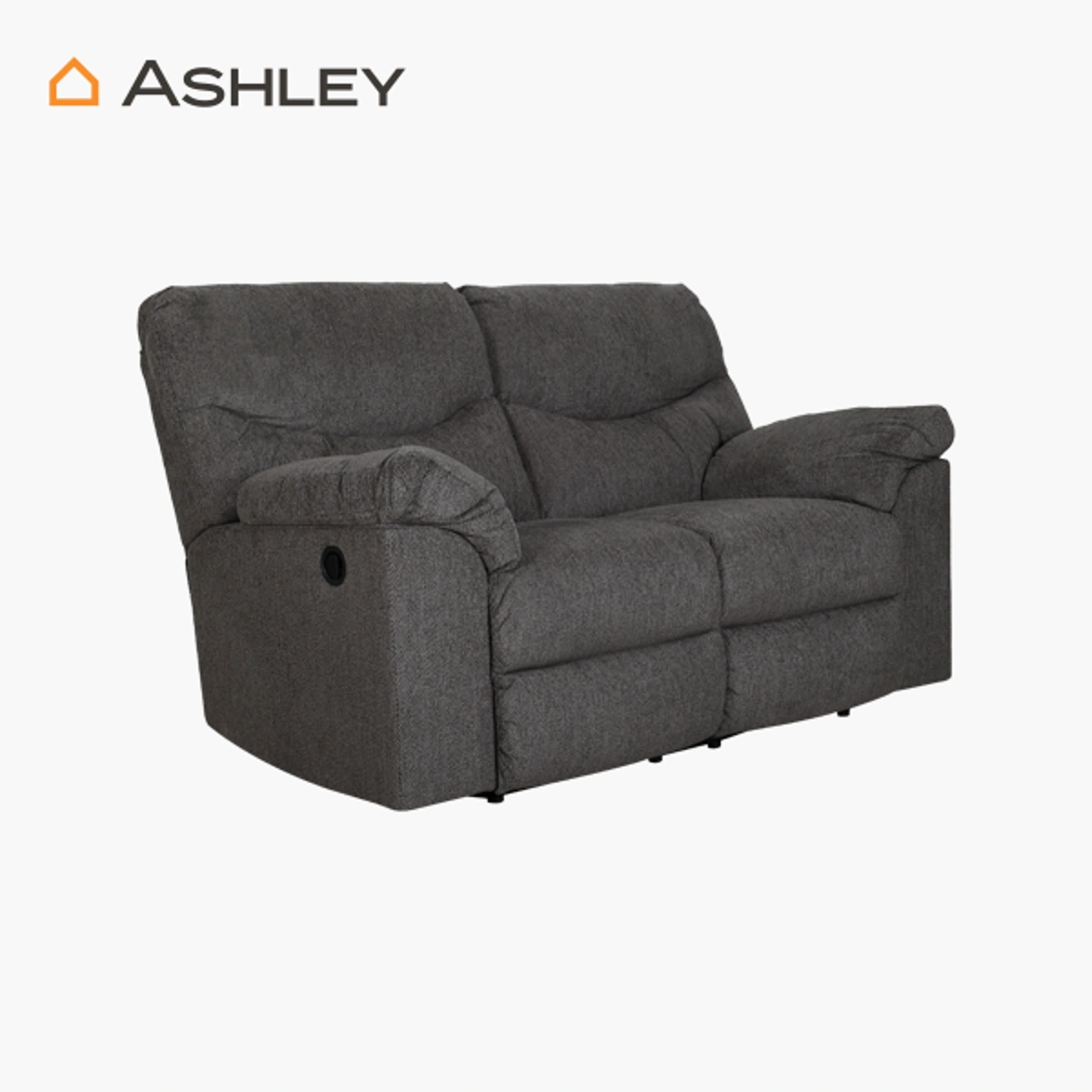 Love Seat Alphons Ashley_17 Love Seat Reclinable Alphons Ashley - Estructura de madera reforzada, mecanismo reclinable metálico, tapizado en te...