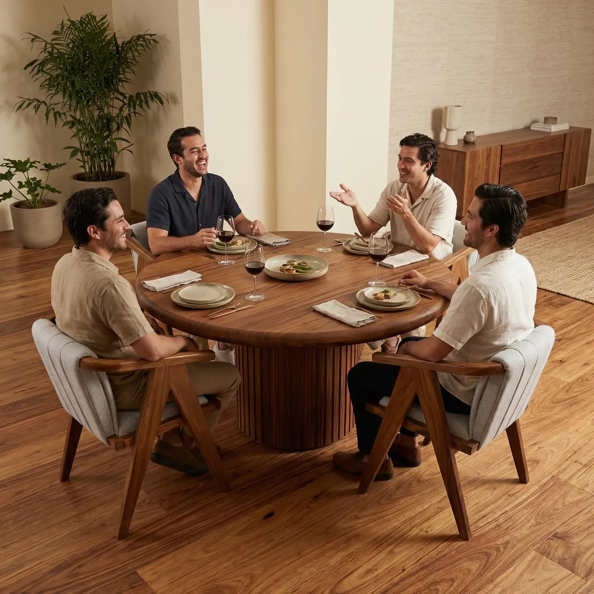 121531-Comedor-Bacalar-Loren-Parota-150cm-ambientadauso-04 Comedor Bacalar Loren Parota 150cm - ambientada en uso