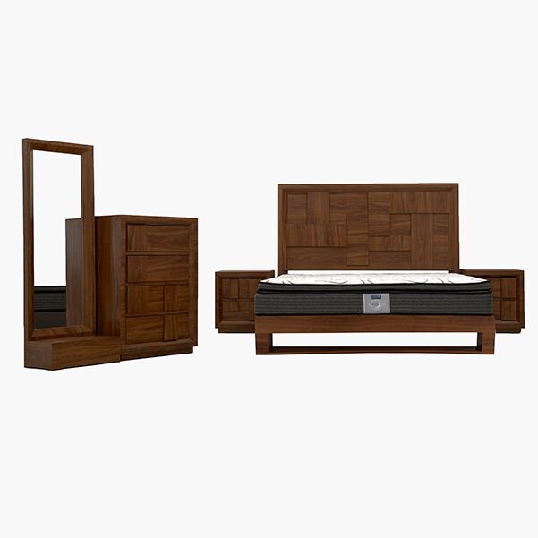 Palermo queen Chifonier Recámara Queen Size Palermo Nogal - vista adicional 2