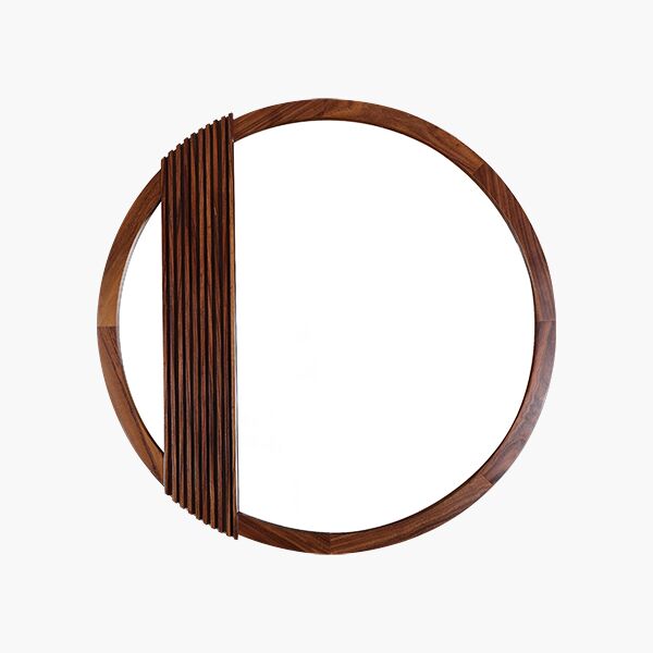 Uxmal F Espejo Redondo Uxmal Parota (120cm)