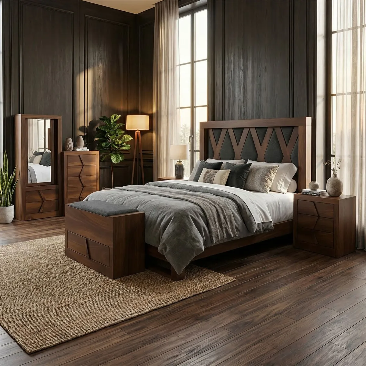 36953-Recámara-King-Size-Burdeos-6pz-ambientada-02 Recámara King Size Burdeos 6pz - foto ambientada