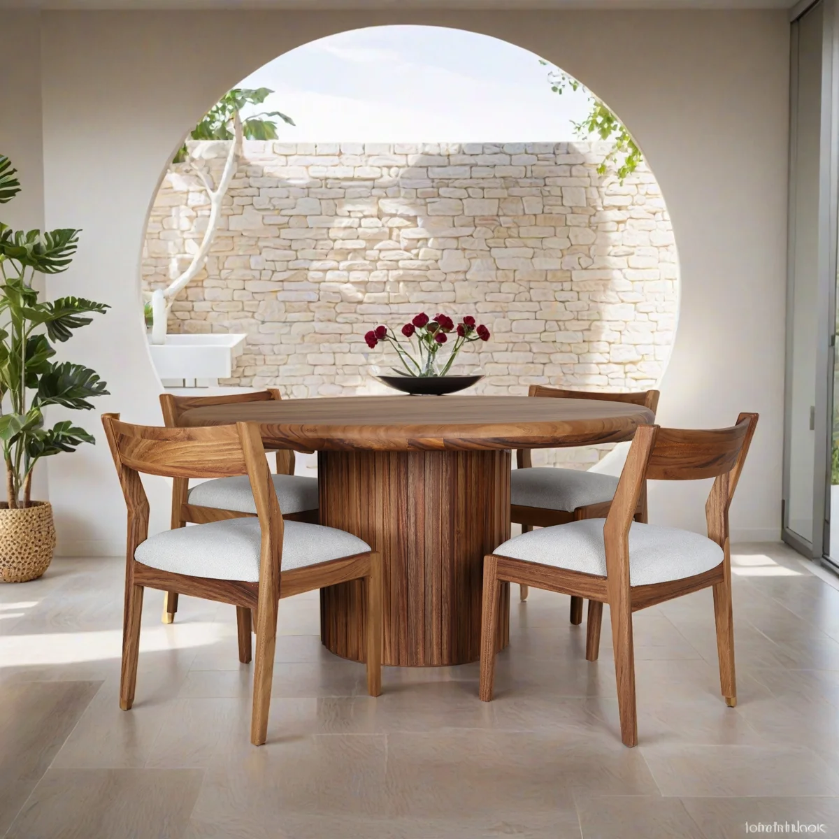 Mesa de comedor Bacalar para 5 personas en parota_3