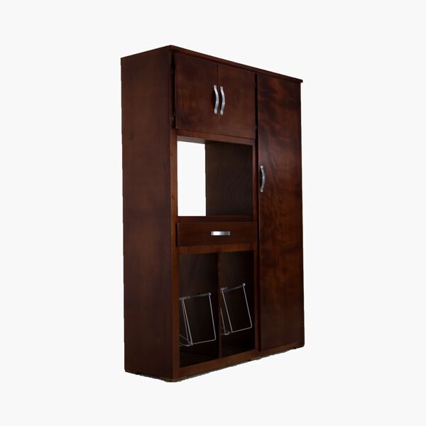 Alacena Montreal Tabaco - Chapa de Okume, Correderas de extensión, Herrería