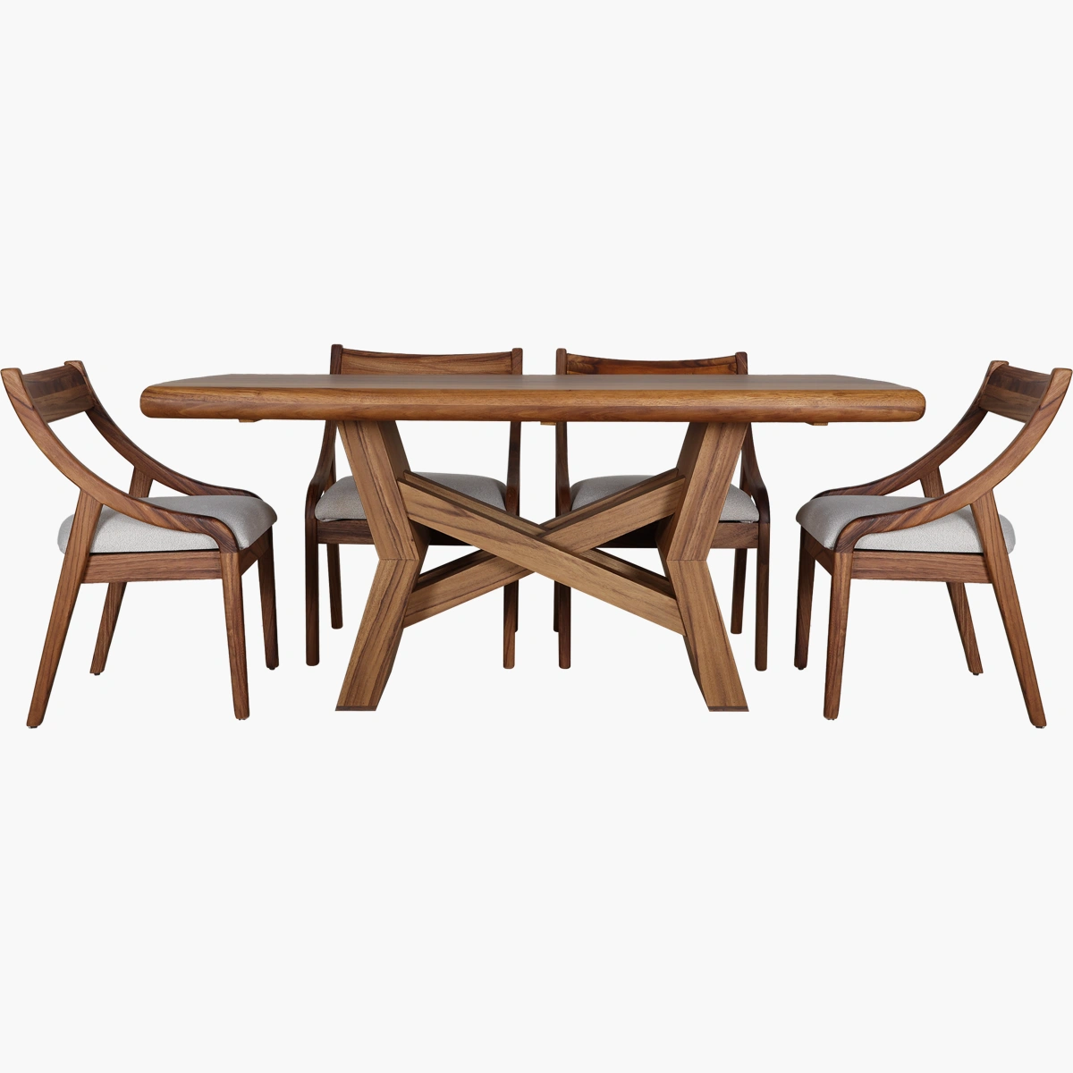 Mesa de comedor rectangular Bacalar para 6 personas en parota_5