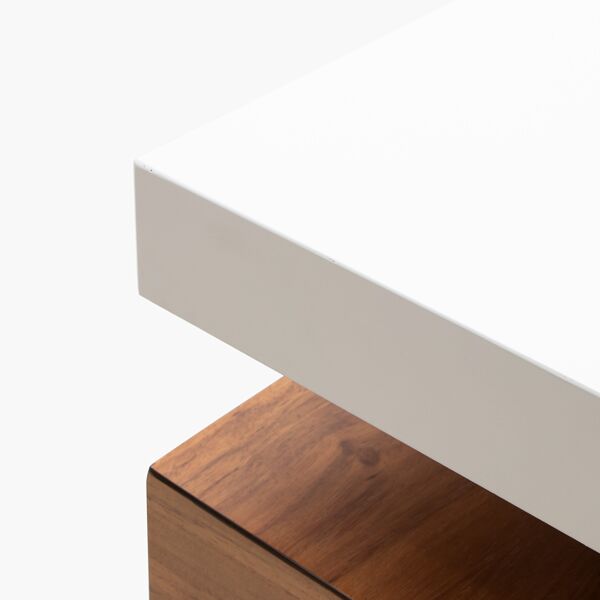 Mesa de centro Singapur Parota/Blanco