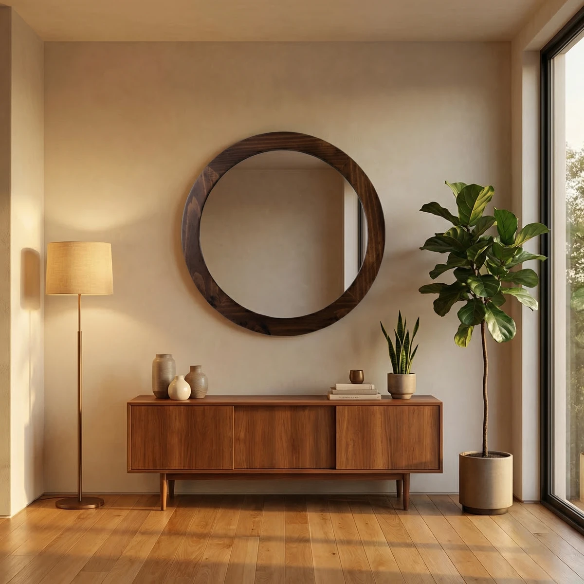 14674-Espejo-Redondo-Amsterdam-80cm-ambientada-02 Espejo Redondo Amsterdam (80cm) - foto ambientada