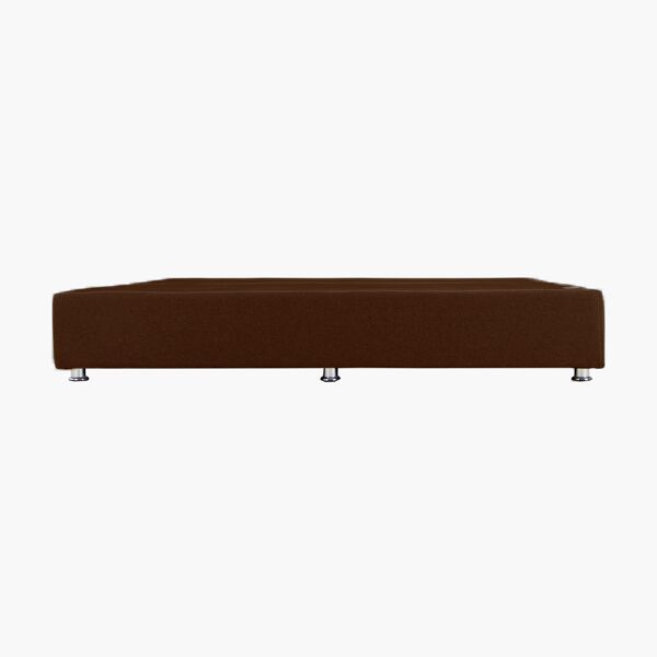 Base King Size Napoles Tapizada en Café Base King Size Verona Tapizada en Café - vista adicional 2