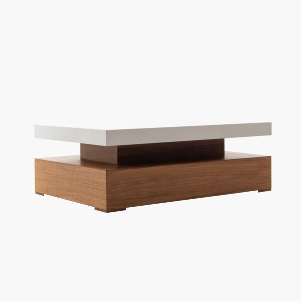 Mesa de centro Singapur Parota/Blanco Mesa de centro Singapur Parota/Blanco