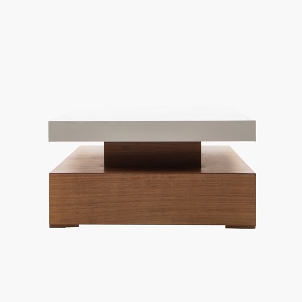 Mesa de centro Singapur Parota/Blanco