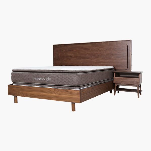 Oscar QS 45 Cabecera 2 burós Oscar QS | KS - Chapa de Nogal y Correderas de Extensión