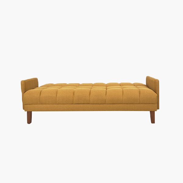 Sofá Cama Morrison Mostaza Laffayette Sofá Morrison Mustard Frente - vista abierta