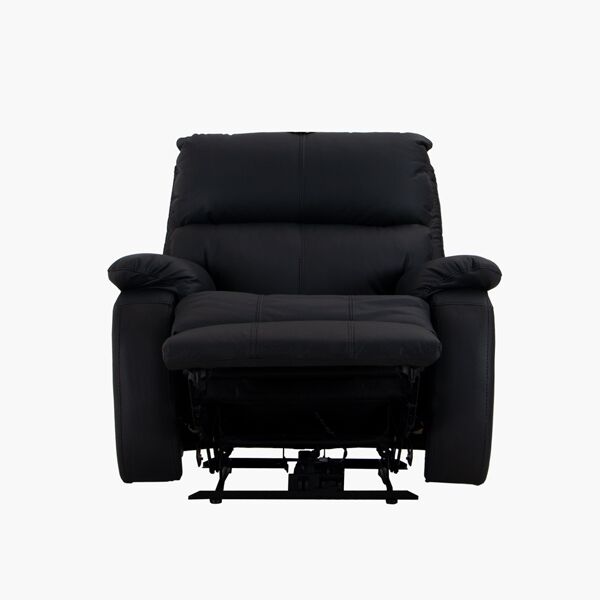 Sillón Reclinable Eléctrico Rest Piel Negro Boal Vinil negro F ab