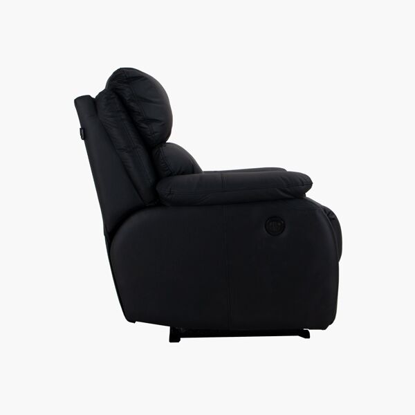 Sillón Reclinable Eléctrico Rest Piel Negro Boal Vinil negro L