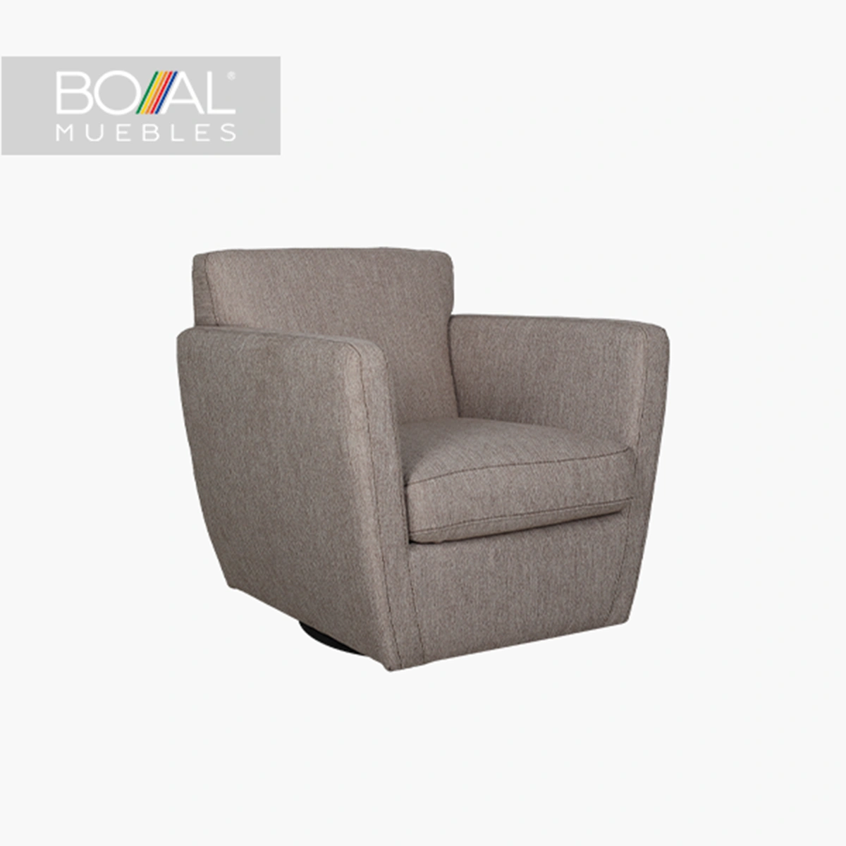 Sillón ocasional giratorio Convex Boal Café_14