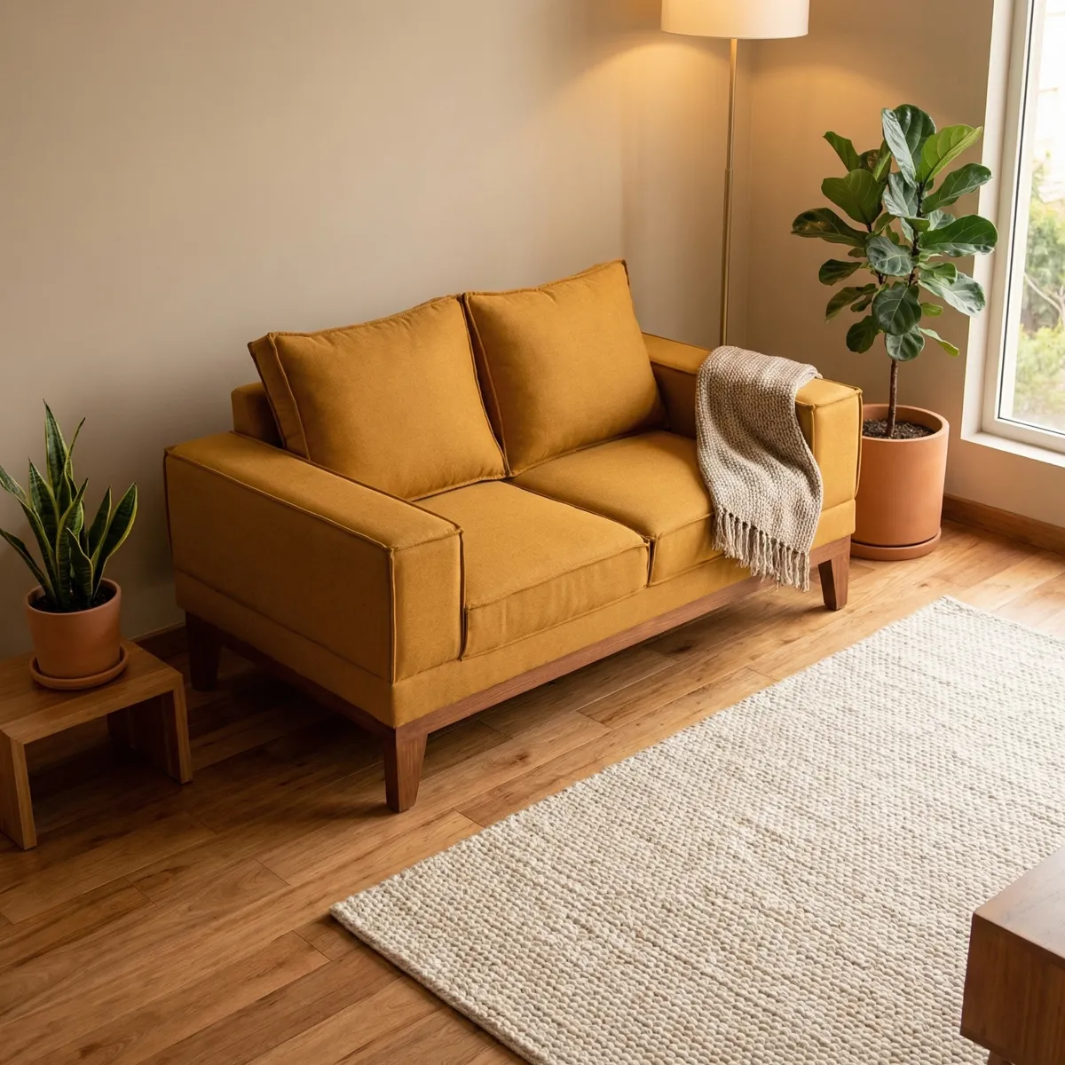 84903-Love-Seat-Atria-Mostaza-ambientada-02 Love Seat Atria Mostaza - foto ambientada