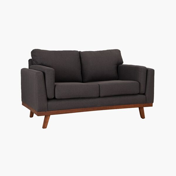 Love Seat Eliza Charcoal Elizza linen 45 love