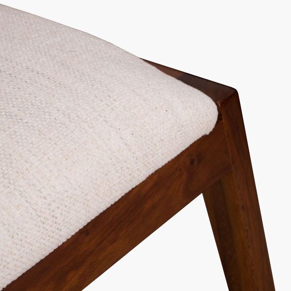 Silla Garza Beige Parota B - detalle