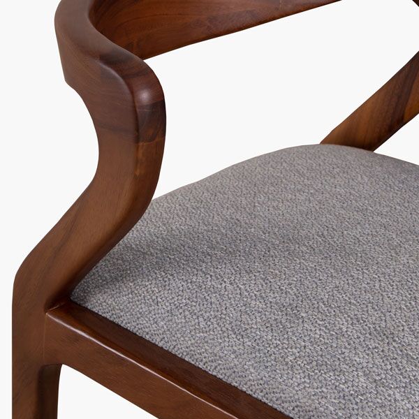 Silla Garza Grey Parota G - detalle