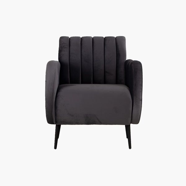 Sillon Ocasional Terciopelo Gajos Gris Oxford Liverpool gajos Oxford