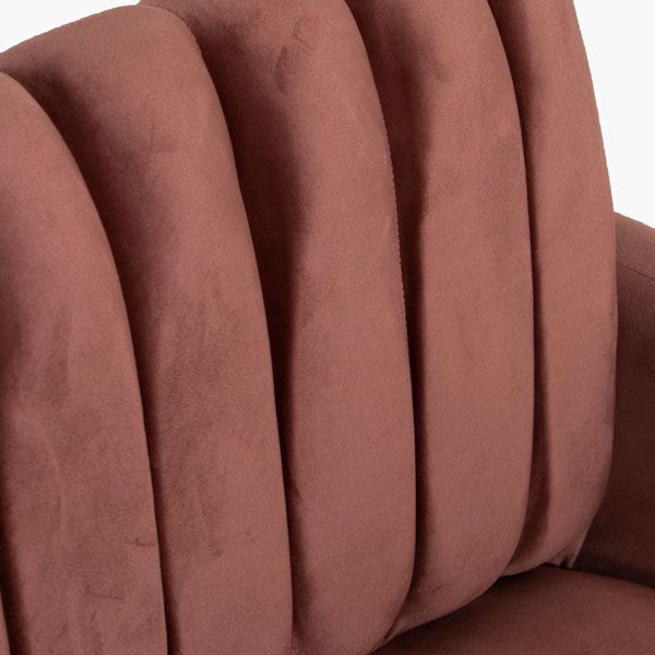 Sillon Ocasional Terciopelo Gajos Rosa Liverpool gajos rosa