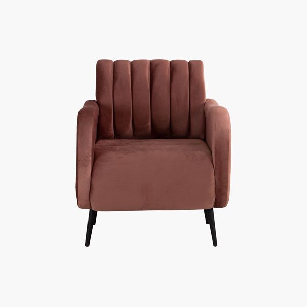Sillon Ocasional Terciopelo Gajos Rosa Liverpool gajos rosa