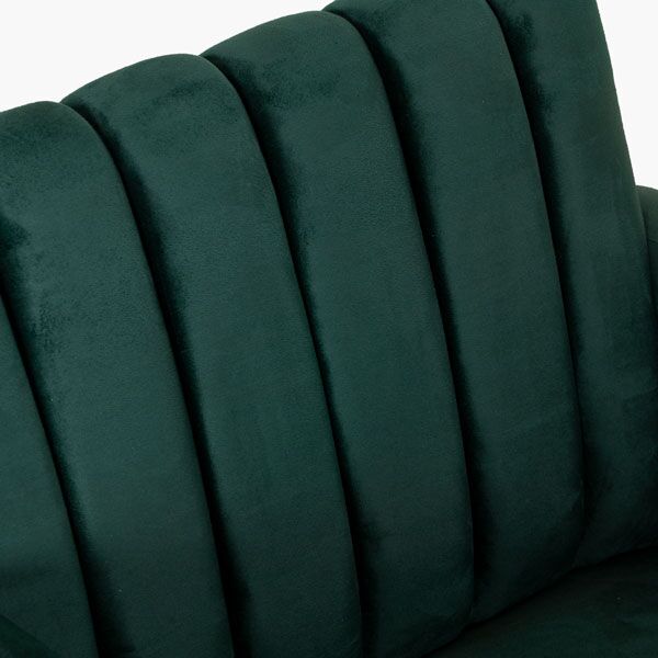 Sillon Ocasional Terciopelo Gajos Verde MG