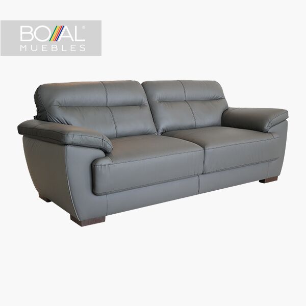 Baldi piel sofa Sofá Baldi Boal en Piel - Madera de Pino, Espuma de 24kg/m^3, Tapizado en Piel Italiana/Vinil tono a el...