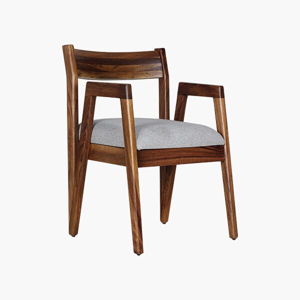 Kukulkan 45 Silla Kukulcan Parota - Parota, Tapiz tono Silver