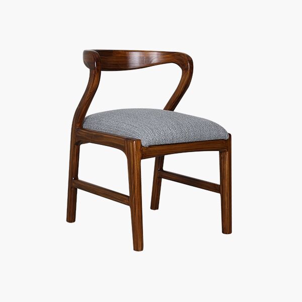 Garza Grapithe 45 Silla Garza Grey Pino - Pino, Tapiz tono Grey (Graphite)