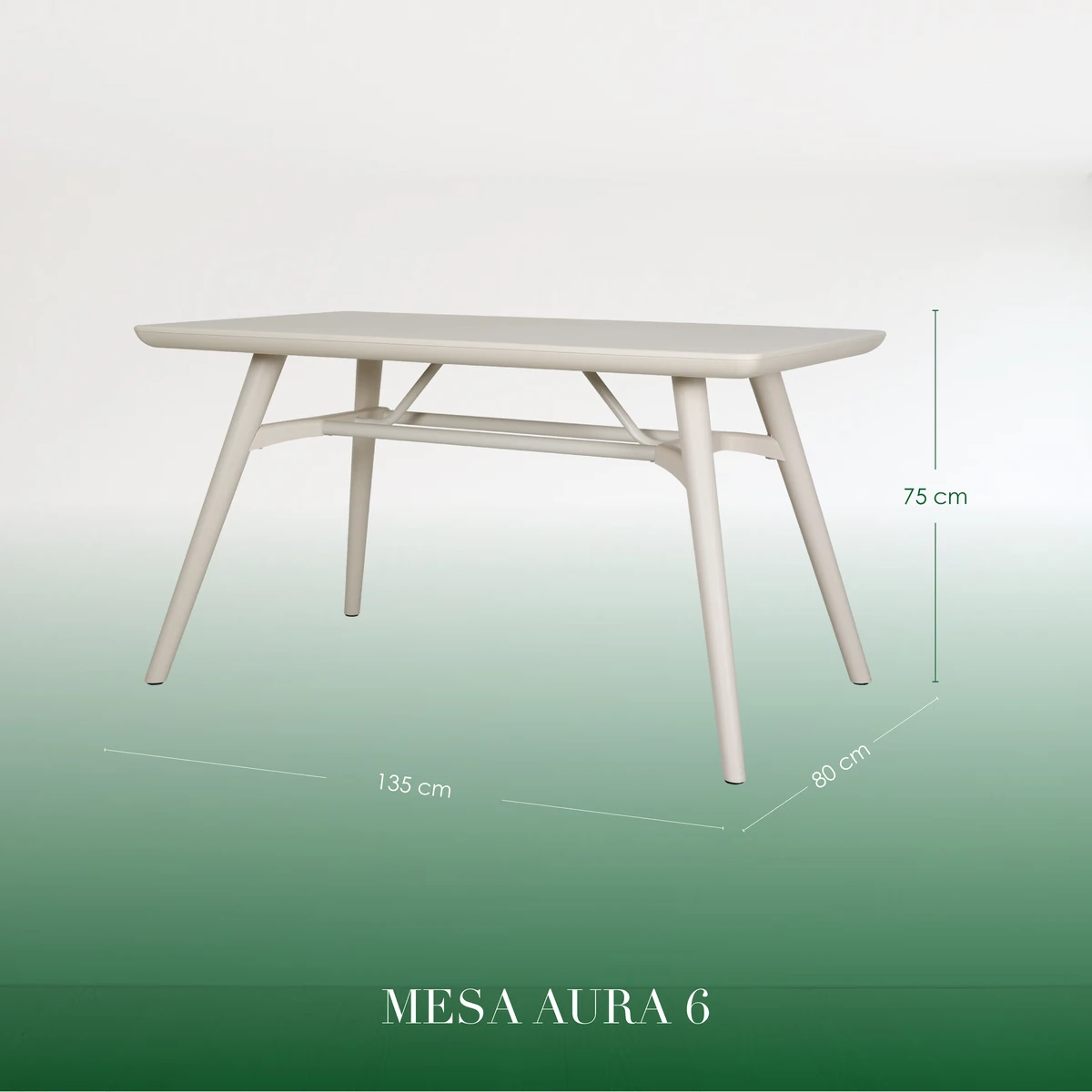 Comedor Aura Rectangular con 6 Sillas_2 Comedor Aura Rectangular - vista adicional 3