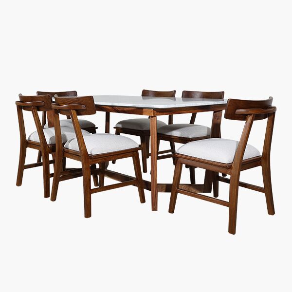 Andromeda Romeo 45 Comedor Andromeda Marmol Romeo P/6 - Mesa: Marmol, Chapa de Parota