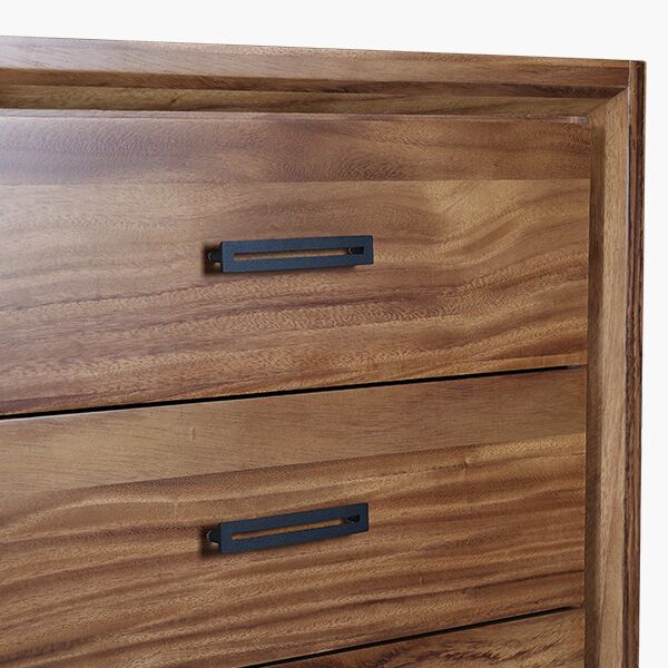 Invictus Tocador Detalle 5 Chifonier y Espejo Invictus Parota - detalle 3