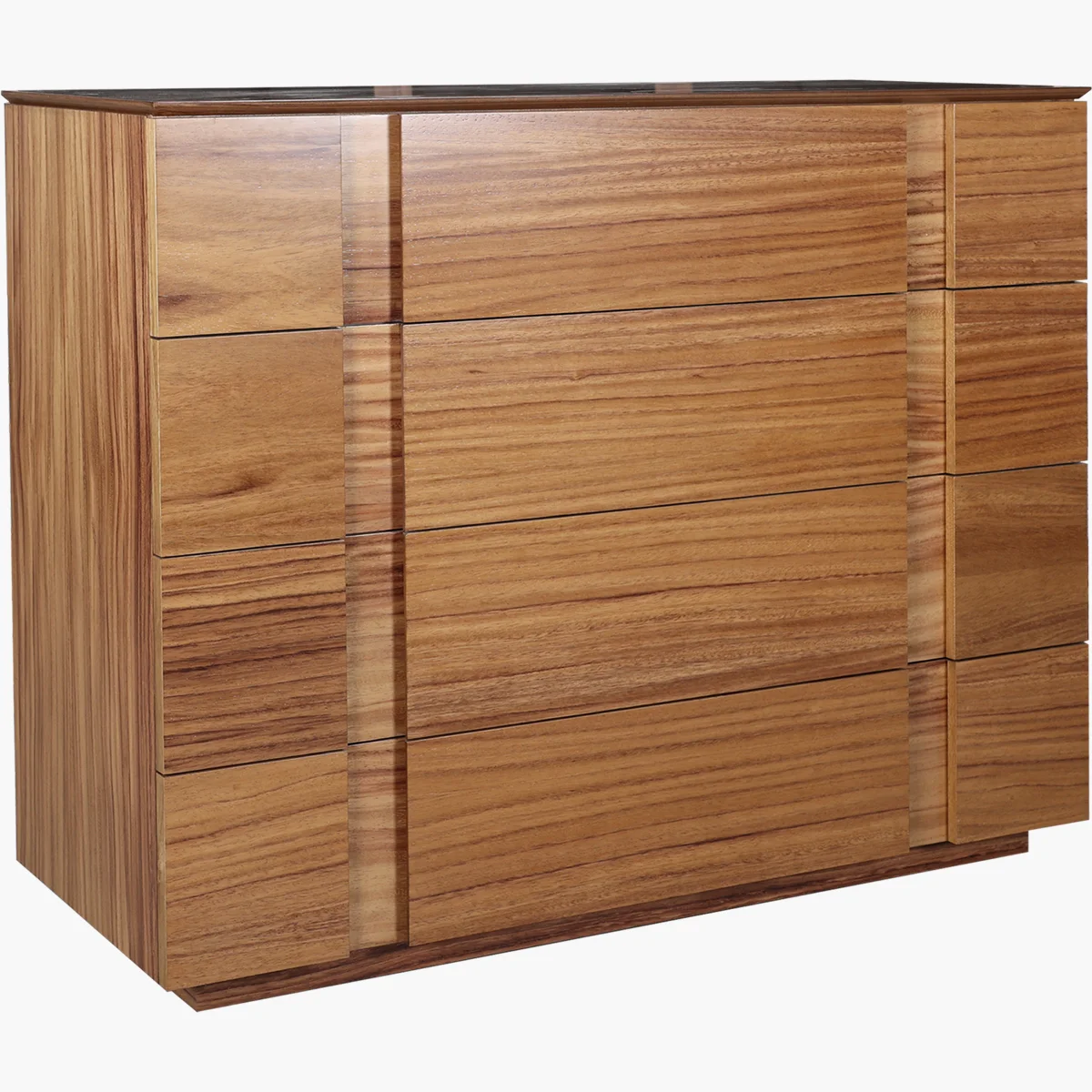 Recámara King Size Malta Grafito Parota_19 Chifonier y Espejo Malta Parota - vista adicional 1