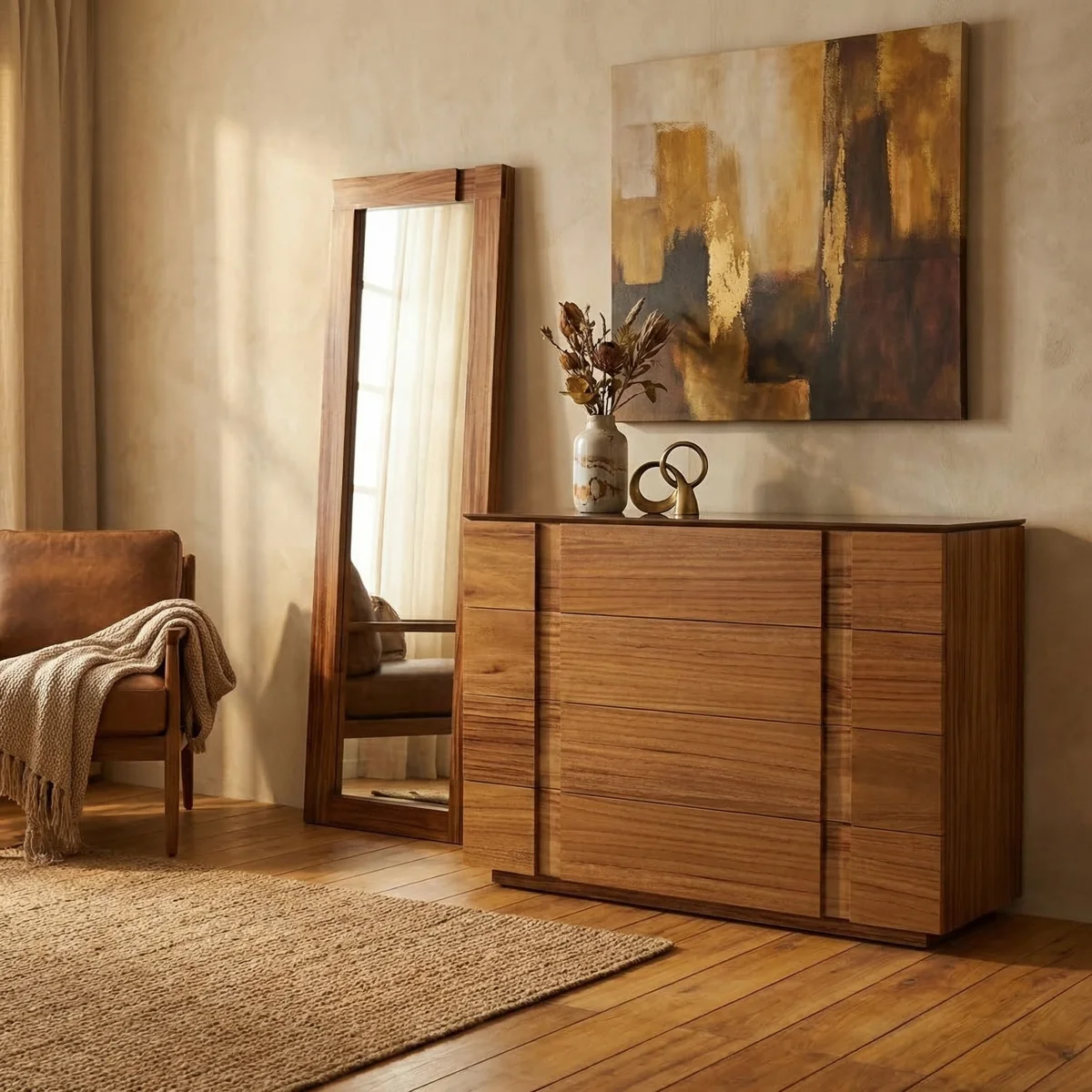 105026-Chifonier-y-Espejo-Malta-Parota-ambientada-03 Chifonier y Espejo Malta Parota - foto ambientada