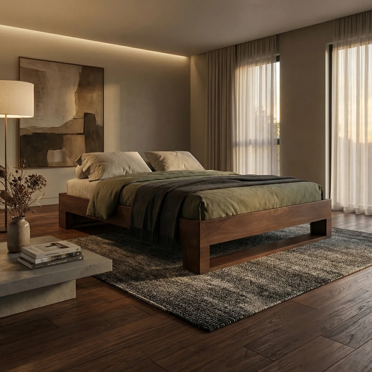 15350-Base-Matrimonial-Finn-Nogal-ambientada-01 Base Matrimonial Finn Nogal - foto ambientada