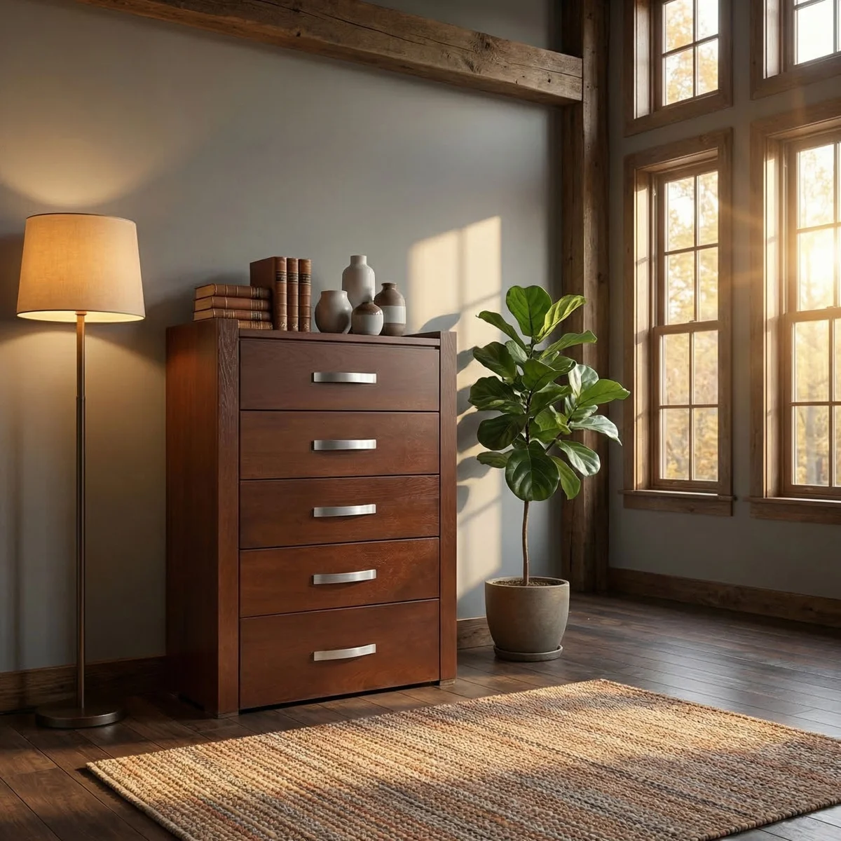 6580-Chifonier-Carmín-Nogal-ambientada-02 Chifonier Carmín Nogal - foto ambientada