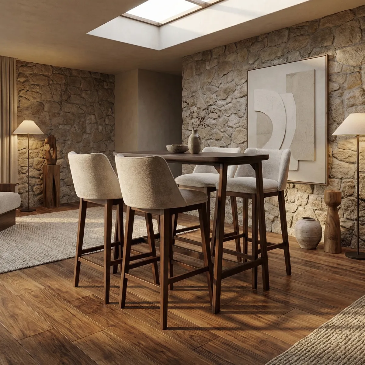 81823-Comedor-Alto-Ikal-Nogal-ambientada-03 Comedor Alto Ikal Nogal - foto ambientada