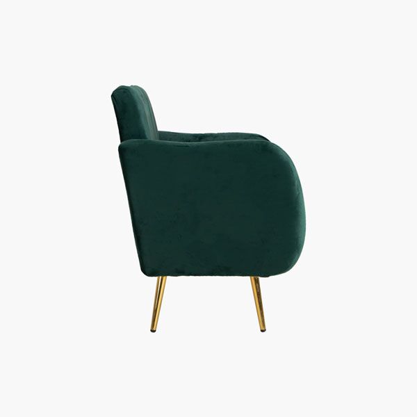 Sillon Ocasional Terciopelo Gajos Verde