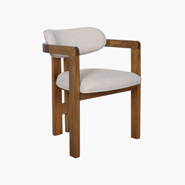 Verona Parota 45 Silla Verona Nogal - Madera Sólida, Tapiz tono Cheam