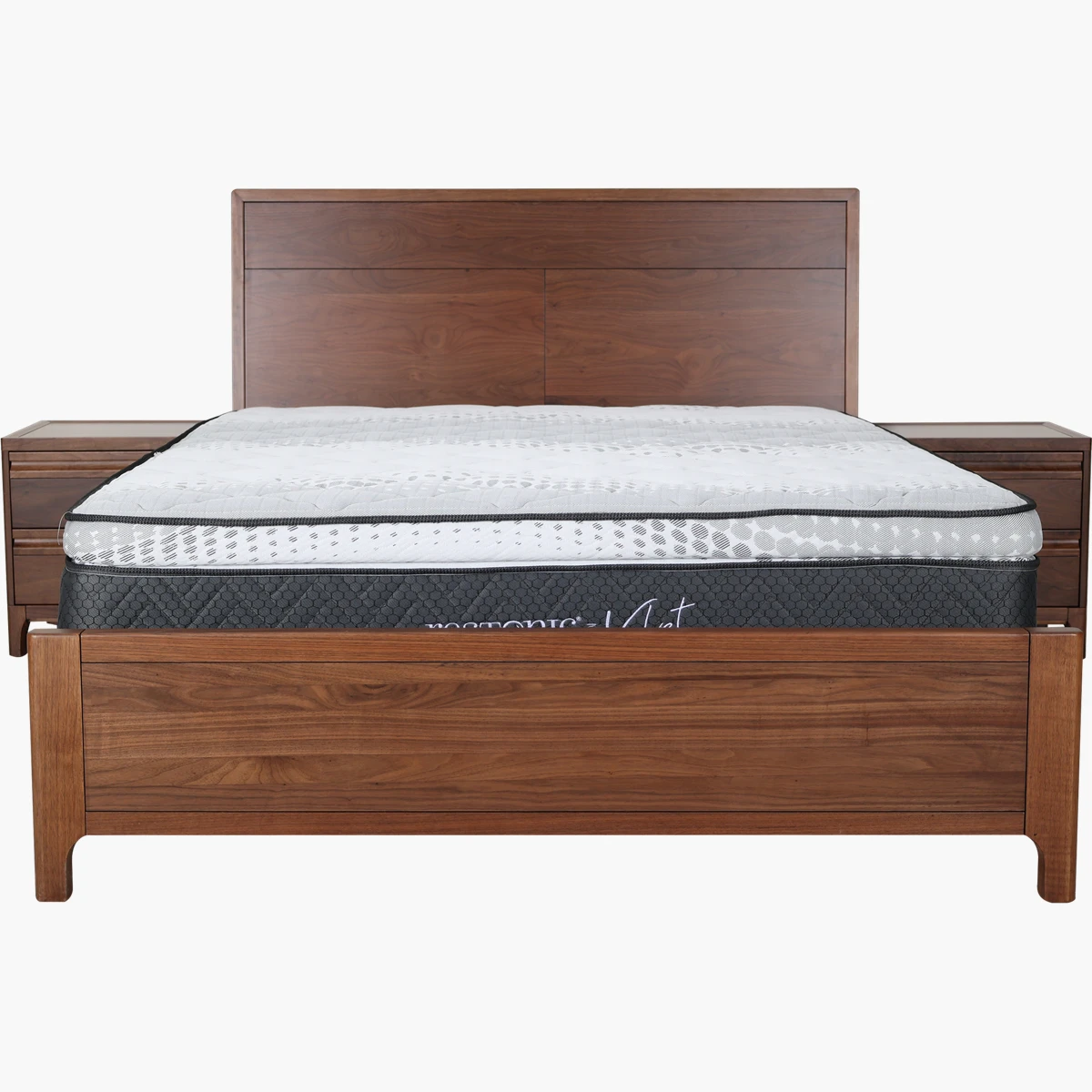 Cama Queen Size Trento Nogal_10 Recámara Queen Size Trento - vista adicional 1