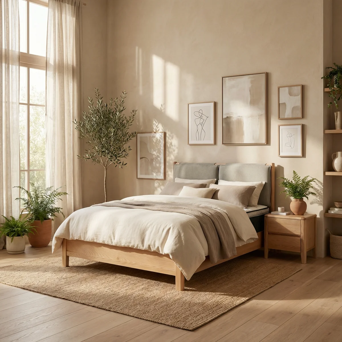 Cama Tulum Queen Size Roble_2 Cama Tulum Queen Size Roble